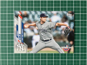 ★TOPPS MLB 2020 OPENING DAY #21 GERRIT COLE［NEW YORK YANKEES］ベースカード 20★