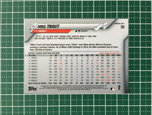 ★TOPPS MLB 2020 OPENING DAY #90 MIKE TROUT［LOS ANGELES ANGELS］ベースカード 20★_画像2