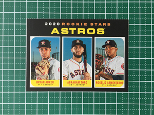 ★TOPPS MLB 2020 HERITAGE #102 ROGELIO ARMENTEROS & ABRAHAM TORO & BRYAN ABREU［HOUSTON ASTROS］ルーキー RC 20★