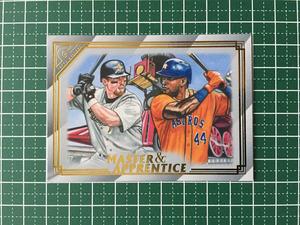 ★TOPPS MLB 2020 GALLERY BASEBALL #MA-3 JEFF BAGWELL／YORDAN ALVAREZ［HOUSTON ASTROS］「MASTER &amp; APPRENTICE」★