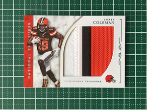 ★PANINI 2016 NFL NATIONAL TREASURES #TTR-CC COREY COLEMAN［CLEVELAND BROWNS］メモラビリアカード「TREMENDOUS TREASURES」99枚限定★