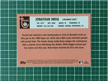 ★TOPPS MLB 2021 UPDATE #70YT-19 JONATHAN INDIA［CINCINNATI REDS］インサートカード「70 YEARS OF TOPPS BASEBALL」ルーキー「RC」★_画像2