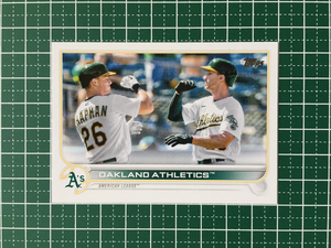 ★TOPPS MLB 2022 SERIES 1 #210 OAKLAND ATHLETICS／MATT CHAPMAN／MATT OLSON ベースカード「TC」★