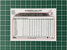 ★TOPPS MLB 2022 SERIES 1 #39 ANDREW MILLER［ST. LOUIS CARDINALS］ベースカード「BASE」★_画像2