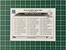 ★TOPPS MLB 2022 SERIES 1 #119 WALK-OFF WATER／GLEYBER TORRES［NEW YORK YANKEES］ベースカード「CC」★_画像2