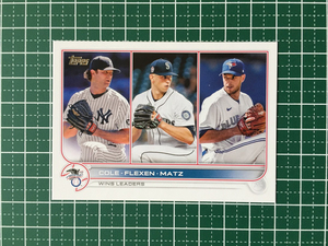 ★TOPPS MLB 2022 SERIES 1 #270 GERRIT COLE／CHRIS FLEXEN／STEVEN MATZ ベースカード「LL」★