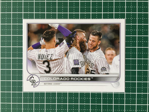 ★TOPPS MLB 2022 SERIES 1 #222 COLORADO ROCKIES／C.J. CRON ベースカード「TC」★