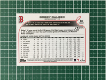 ★TOPPS MLB 2022 OPENING DAY #60 BOBBY DALBEC［BOSTON RED SOX］ベースカード「BASE」★_画像2