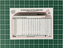 ★TOPPS MLB 2022 OPENING DAY #52 STEPHEN STRASBURG［WASHINGTON NATIONALS］ベースカード「BASE」★_画像2