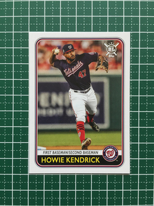 ★TOPPS MLB 2020 BIG LEAGUE #187 HOWIE KENDRICK［WASHINGTON NATIONALS］ベースカード 20★