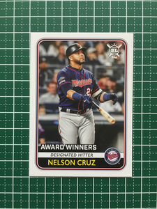 ★TOPPS MLB 2020 BIG LEAGUE #280 NELSON CRUZ［MINNESOTA TWINS］ベースカード AWARD WINNERS 20★