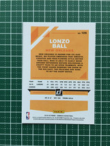 ★PANINI 2019-20 NBA DONRUSS #126 LONZO BALL［NEW ORLEANS PELICANS］ベースカード 2020★_画像2