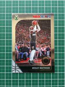 ★PANINI 2019-20 NBA HOOPS PREMIUM STOCK #75 WESLEY MATTHEWS［MILWAUKEE BUCKS］ベースカード★