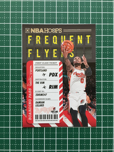 ★PANINI 2020-21 NBA HOOPS #14 DAMIAN LILLARD［PORTLAND TRAIL BLAZERS］インサートカード「FREQUENT FLYERS」★