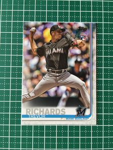 ★TOPPS MLB 2019 SERIES 2 #547 TREVOR RICHARDS［MIAMI MARLINS］ベースカード ルーキー RC 19★