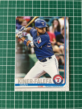 ★TOPPS MLB 2019 SERIES 2 #366 ISIAH KINER-FALEFA［TEXAS RANGERS］ベースカード 19★_画像1