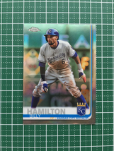 ★TOPPS MLB 2019 TOPPS CHROME #142 BILLY HAMILTON［KANSAS CITY ROYALS］リフラクター パラレル版 19★_画像1