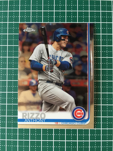 ★TOPPS MLB 2019 TOPPS CHROME #130 ANTHONY RIZZO［CHICAGO CUBS］ベースカード 19★