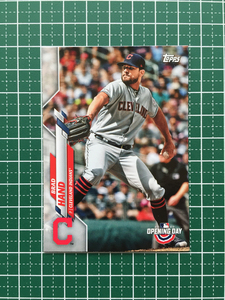 ★TOPPS MLB 2020 OPENING DAY #195 BRAD HAND［CLEVELAND INDIANS］ベースカード 20★