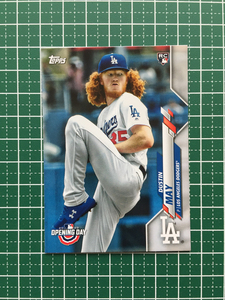 ★TOPPS MLB 2020 OPENING DAY #57 DUSTIN MAY［LOS ANGELES DODGERS］ベースカード ルーキー RC 20★