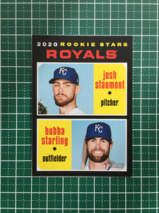 ★TOPPS MLB 2020 HERITAGE #247 JOSH STAUMONT &amp; BUBBA STARLING［KANSAS CITY ROYALS］ルーキー RC 20★