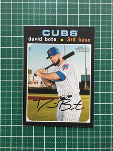 ★TOPPS MLB 2020 HERITAGE #84 DAVID BOTE［CHICAGO CUBS］ベースカード 20★