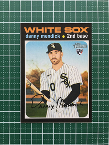 ★TOPPS MLB 2020 HERITAGE HIGH NUMBER #523 DANNY MENDICK［CHICAGO WHITE SOX］ベースカード ルーキー RC 20★