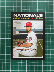 ★TOPPS MLB 2020 HERITAGE #15 ANIBAL SANCHEZ［WASHINGTON NATIONALS］ベースカード 20★