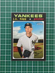 ★TOPPS MLB 2020 HERITAGE #47 J.A. HAPP［NEW YORK YANKEES］ベースカード 20★