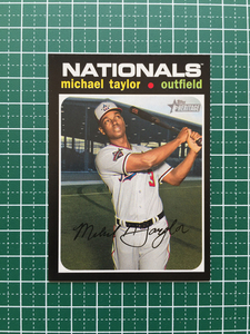 ★TOPPS MLB 2020 HERITAGE HIGH NUMBER #621 MICHAEL TAYLOR［WASHINGTON NATIONALS］ベースカード 20★