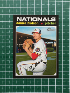 ★TOPPS MLB 2020 HERITAGE HIGH NUMBER #694 DANIEL HUDSON［WASHINGTON NATIONALS］ベースカード 20★