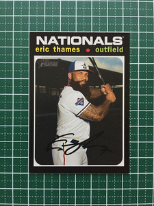 ★TOPPS MLB 2020 HERITAGE HIGH NUMBER #577 ERIC THAMES［WASHINGTON NATIONALS／読売ジャイアンツ／巨人］ベースカード 20★