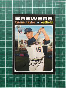 ★TOPPS MLB 2020 HERITAGE HIGH NUMBER #603 TYRONE TAYLOR［MILWAUKEE BREWERS］ベースカード ルーキー RC 20★