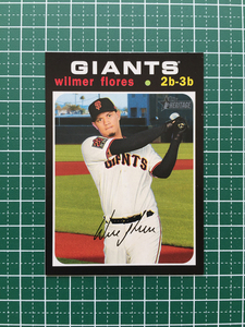 ★TOPPS MLB 2020 HERITAGE HIGH NUMBER #617 WILMER FLORES［SAN FRANCISCO GIANTS］ベースカード 20★