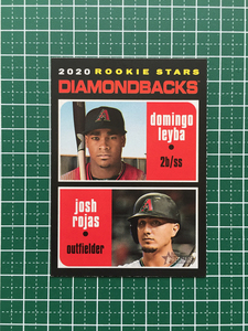 ★TOPPS MLB 2020 HERITAGE #111 DOMINGO LEYBA &amp; JOSH ROJAS［ARIZONA DIAMONDBACKS］ベースカード ルーキー RC 20★