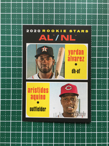 ★TOPPS MLB 2020 HERITAGE #54 ARISTIDES AQUINO［CINCINNATI REDS］&amp; YORDAN ALVAREZ［HOUSTON ASTROS］ルーキー RC 20★