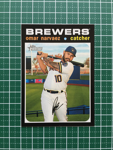 ★TOPPS MLB 2020 HERITAGE HIGH NUMBER #676 OMAR NARVAEZ［MILWAUKEE BREWERS］ベースカード 20★