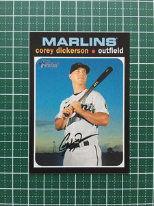 ★TOPPS MLB 2020 HERITAGE HIGH NUMBER #570 COREY DICKERSON［MIAMI MARLINS］ベースカード 20★