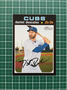 ★TOPPS MLB 2020 HERITAGE HIGH NUMBER #623 DANIEL DESCALSO［CHICAGO CUBS］ベースカード 20★