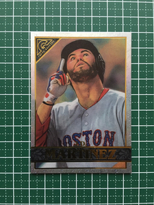 ★TOPPS MLB 2020 GALLERY BASEBALL #148 J.D. MARTINEZ［BOSTON RED SOX］ベースカード パラレル版 20★