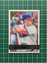 ★TOPPS MLB 2020 GALLERY BASEBALL #80 RHYS HOSKINS［PHILADELPHIA PHILLIES］ベースカード 20★_画像1