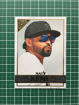 ★TOPPS MLB 2020 GALLERY BASEBALL #129 MATT KEMP［MIAMI MARLINS］ベースカード 20★_画像1