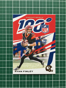 ★PANINI 2019 NFL CHRONICLES #100 RYAN FINLEY［CINCINNATI BENGALS］ベースカード 「NFL 100」ルーキー RC 19★