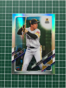 ★TOPPS CHROME 2021 NPB プロ野球 #26 井上朋也［福岡ソフトバンクホークス］REFRACTOR パラレル版 ルーキー「RC」★