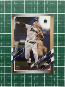 ★TOPPS CHROME 2021 NPB プロ野球 #45 元山飛優［東京ヤクルトスワローズ］ベースカード「BASE」ルーキー「RC」★