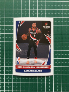 ★PANINI 2020-21 NBA STICKER &amp; CARD COLLECTION #11 DAMIAN LILLARD［PORTLAND TRAIL BLAZERS］「2019-20 SEASON HIGHLIGHTS」★