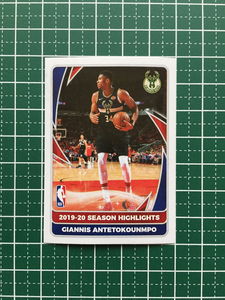 ★PANINI 2020-21 NBA STICKER &amp; CARD COLLECTION #3 GIANNIS ANTETOKOUNMPO［MILWAUKEE BUCKS］「2019-20 SEASON HIGHLIGHTS」★