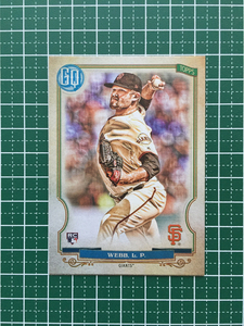 ★TOPPS MLB 2020 GYPSY QUEEN #108 LOGAN WEBB［SAN FRANCISCO GIANTS］ベースカード ルーキー RC 20★