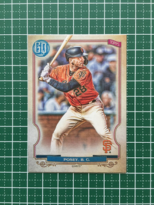 ★TOPPS MLB 2020 GYPSY QUEEN #243 BUSTER POSEY［SAN FRANCISCO GIANTS］ベースカード 20★