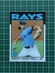 ★TOPPS MLB 2021 UPDATE #86B-50 BRENT HONEYWELL JR.［TAMPA BAY RAYS］インサートカード「1986 TOPPS BASEBALL 35th ANNIVERSARY」RC★